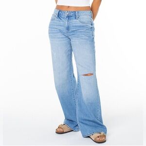 Celebrity Pink Light Blue Wide Leg Flared Jeans